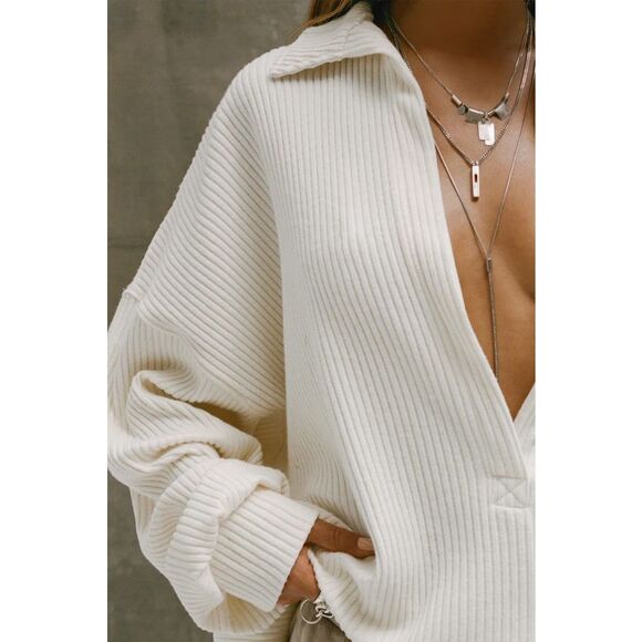 JOAH BROWN DEEP V PULLOVER - Picture 4 of 9